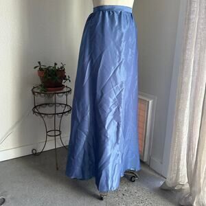 Adrianna Papell Women’s 12 Skirt Blue A-Line Maxi Skirt Rayon Blend Formal